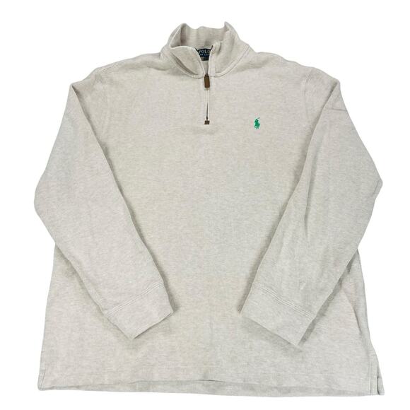 POLO RALPH LAUREN Estate-Rib Quarter-Zip Pullover Men's Size XL Preppy Classic - Picture 12 of 12